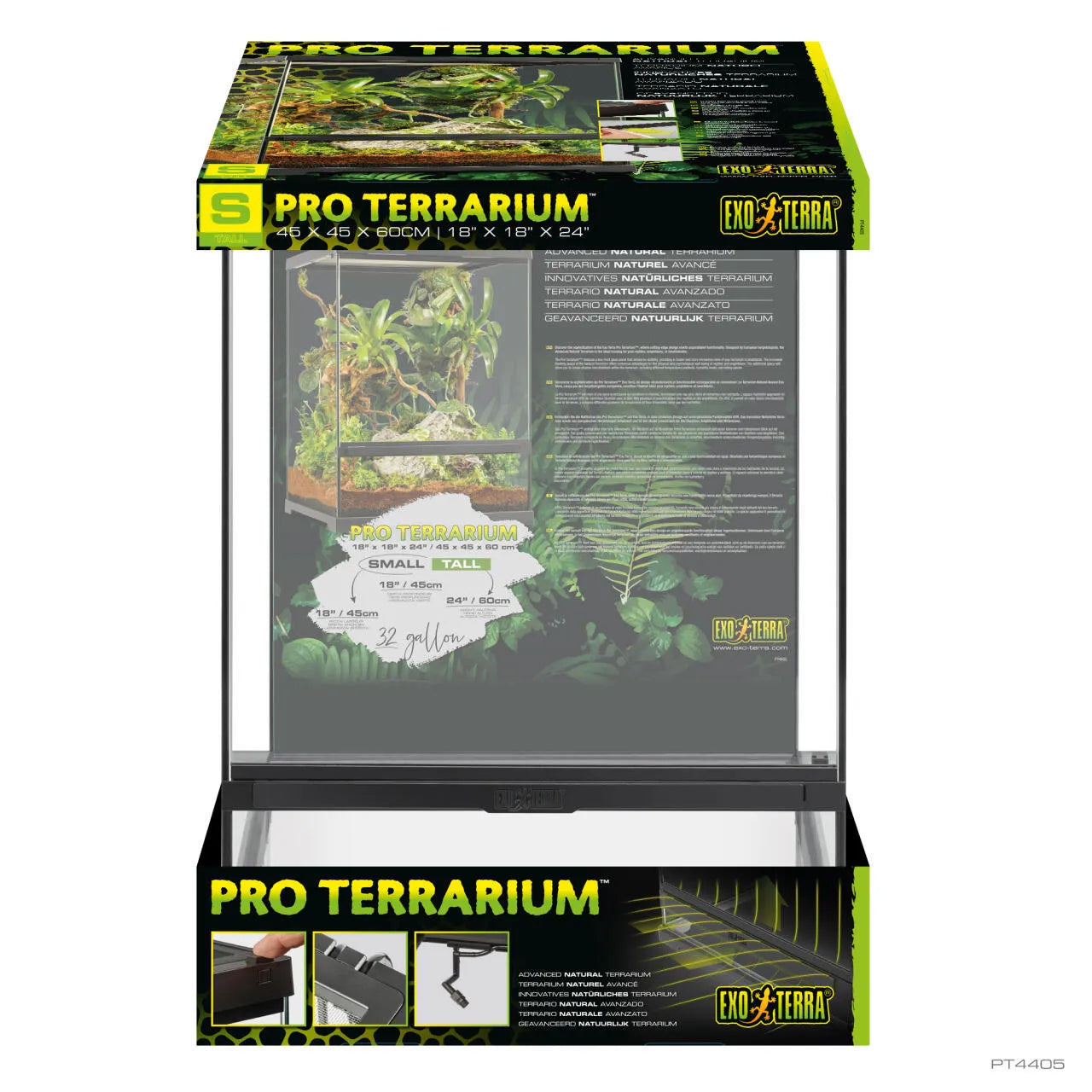 Exo Terra Pro Terrarium Small / Tall 45 x 45 x 60cm