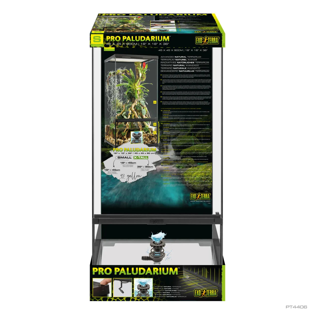 Exo Terra Pro Terrarium Small / X-Tall 45 x 45 x 90cm-1