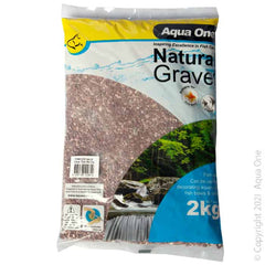 Aqua One Natural Gravel Ruby Red 2kg-1