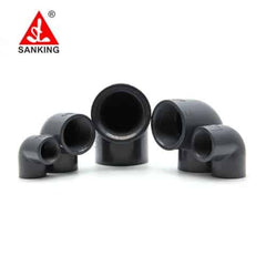 SxT Grey DIN 90 Degree Threaded Elbow-1