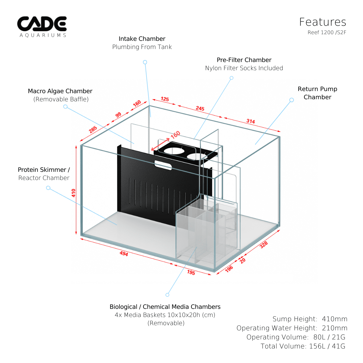 CADE PRO REEF S2/F 1200-14