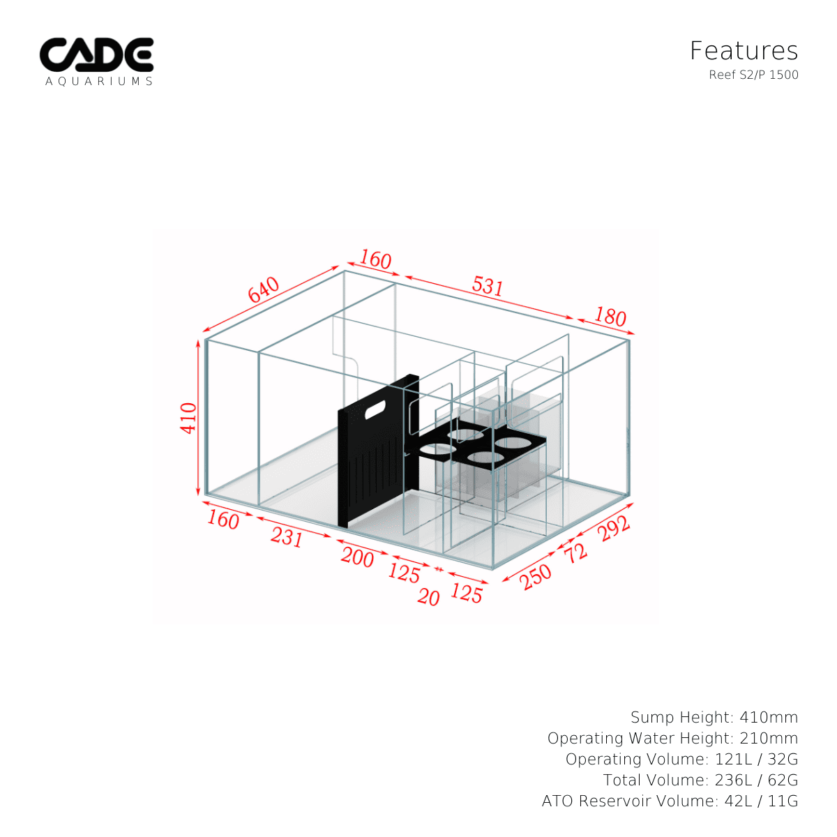 CADE PRO REEF S2/P 1500-19