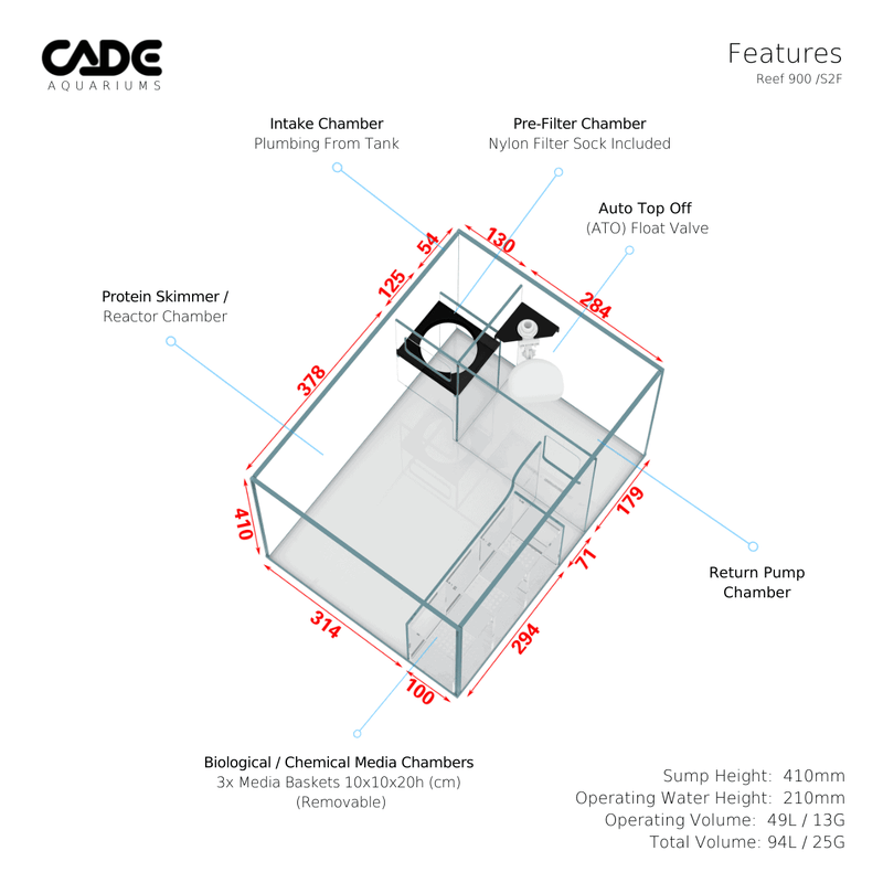 CADE PRO REEF S2/F 900-15
