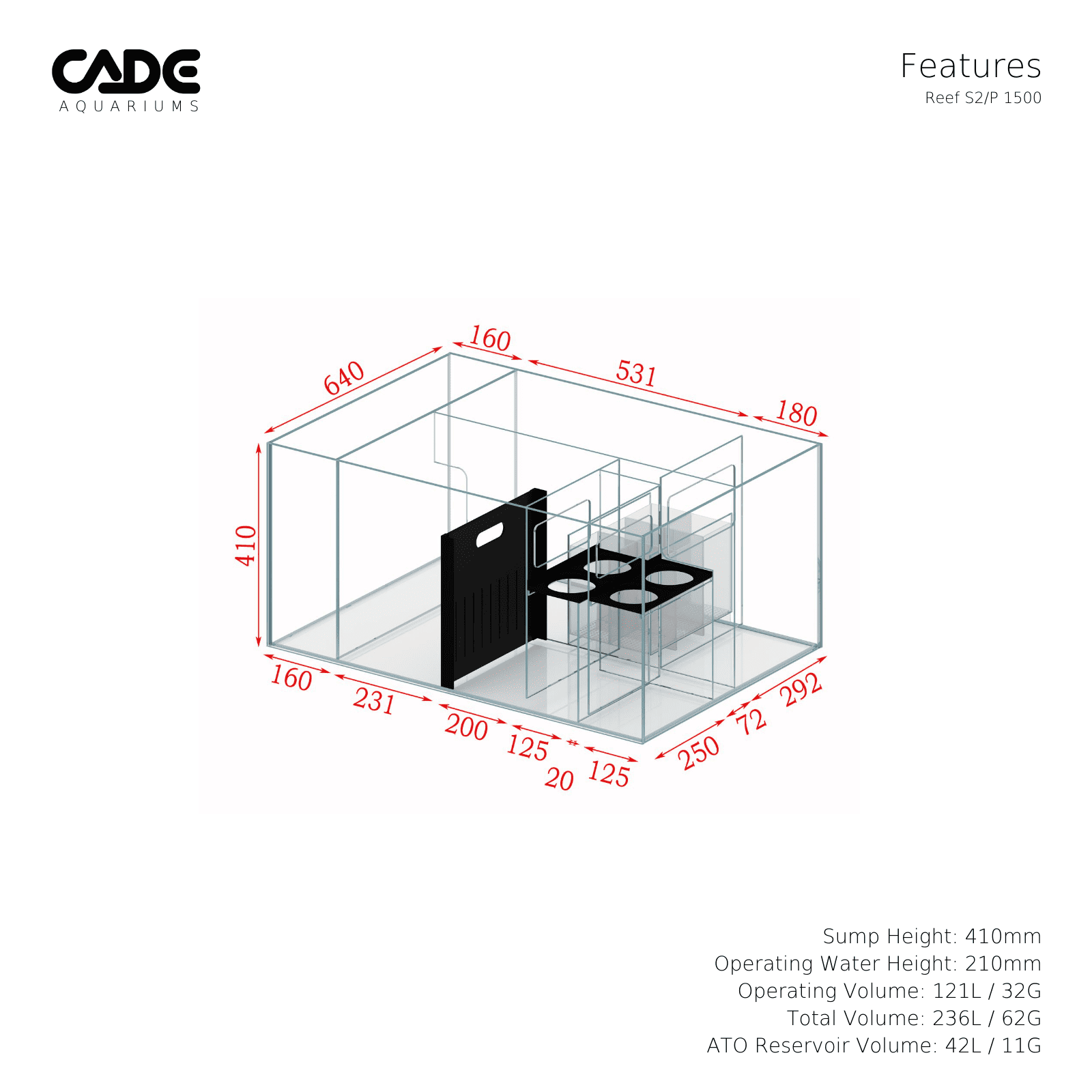 CADE PRO REEF S2/P 1500-9