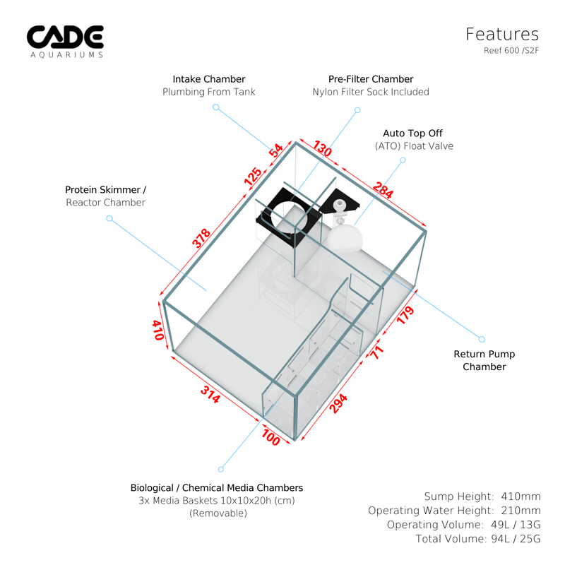 CADE PRO REEF S2/F 600-17