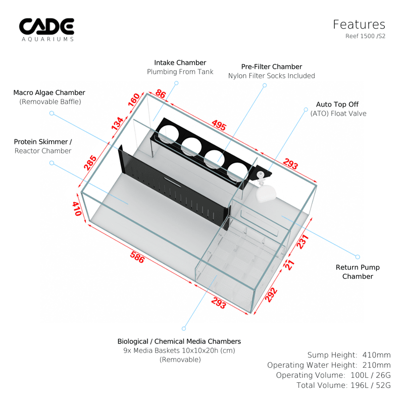 CADE PRO REEF S2/F 1500-19