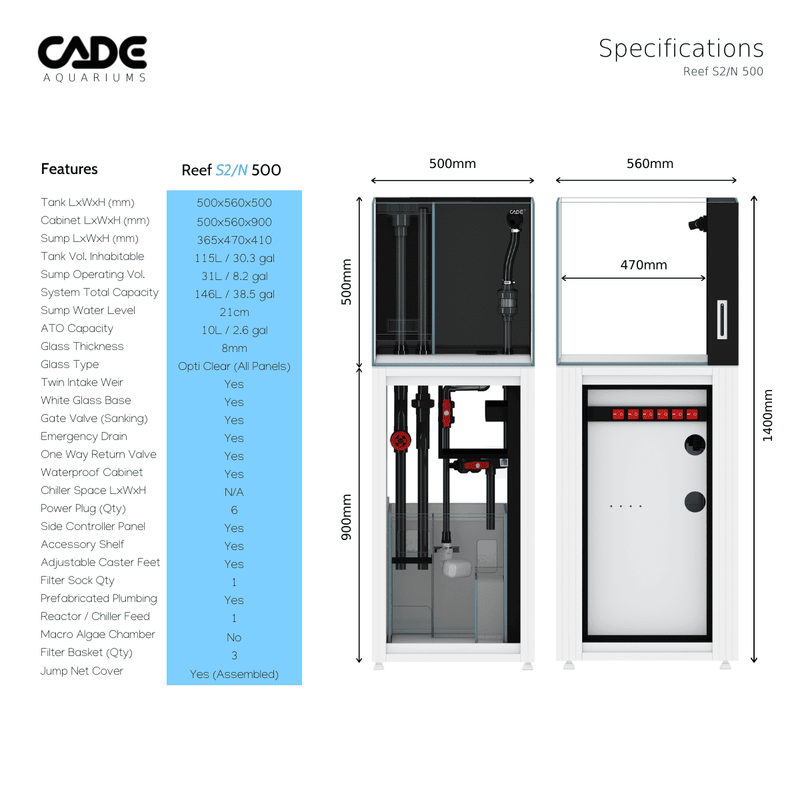 CADE PRO REEF S2/N 500-25
