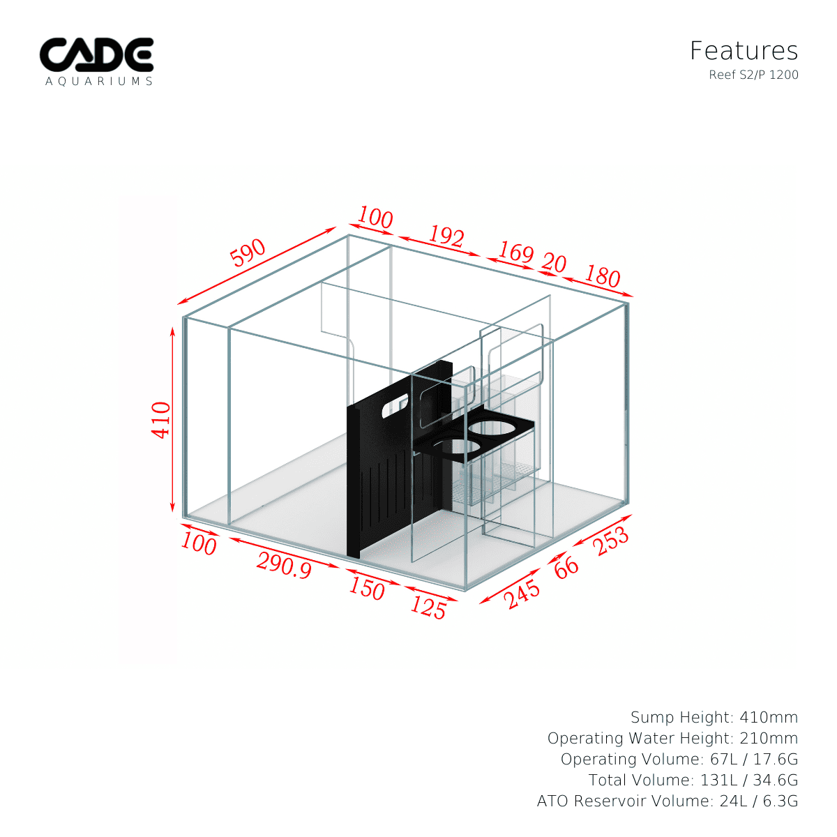 CADE PRO REEF S2/P 1200-25