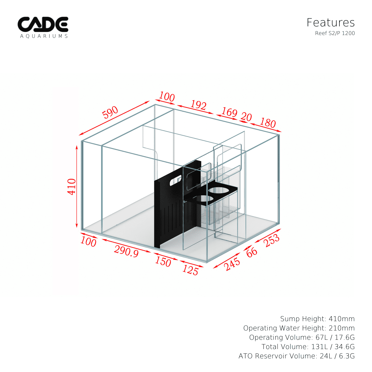 CADE PRO REEF S2/P 1200-12
