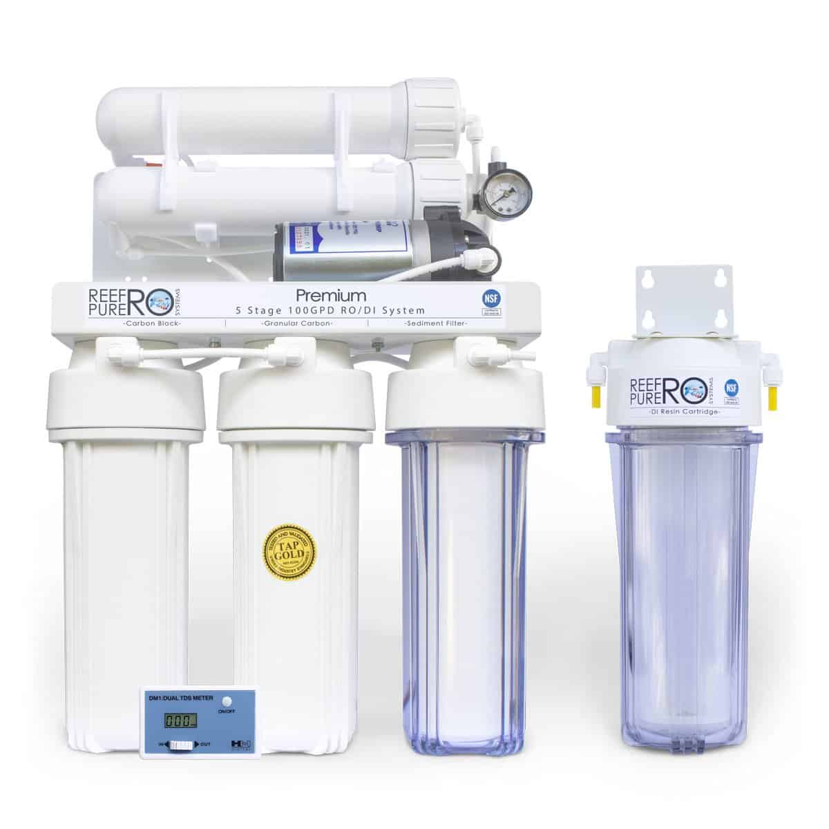 5 Stage 100GPD Premium Boosted RO/DI System