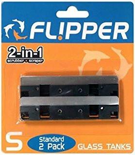 Flipper Cleaner Standard Replacement Blade Stainless Steel 2pk-1