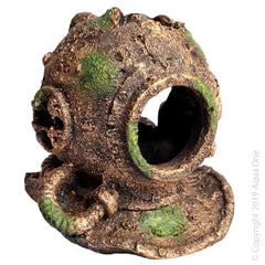 Ornament Ruined Bronze Helmet M 12x13x13cm-1