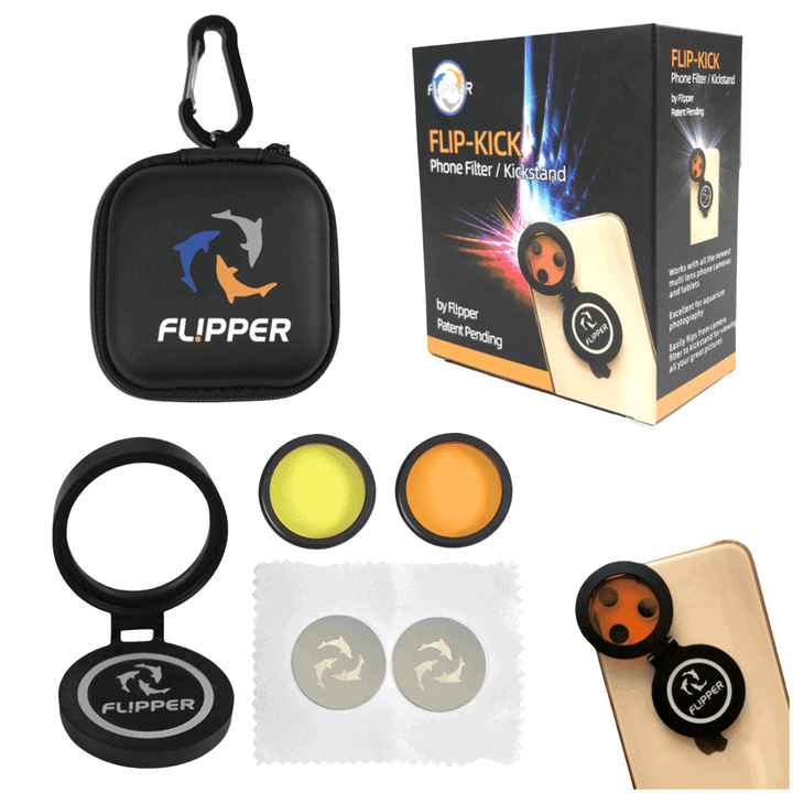 Flipper Flip-Kick Phone Filter Aquarium Reef Lens with Orange and Yellow Lenses-7