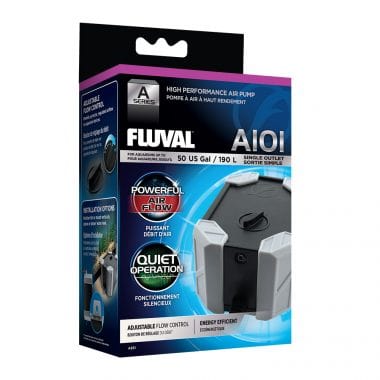 Fluval A Series Air Pump A101 Single Outlet 190L 90-110Lh