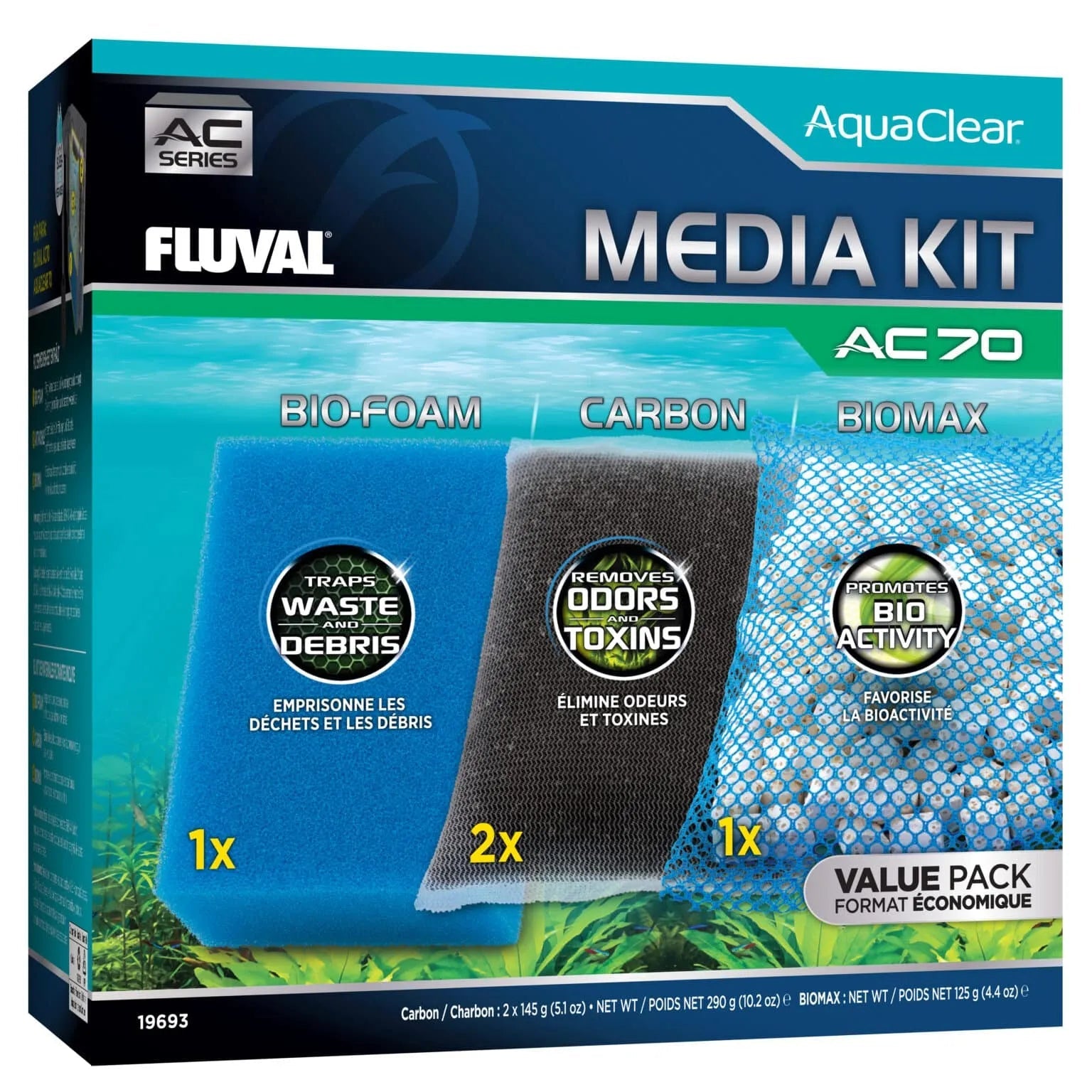 Fluval Aquaclear AC110 Filter Media Maintenance Kit-1