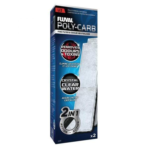Fluval U3 Filter Poly/Carbon 2 Pack-1