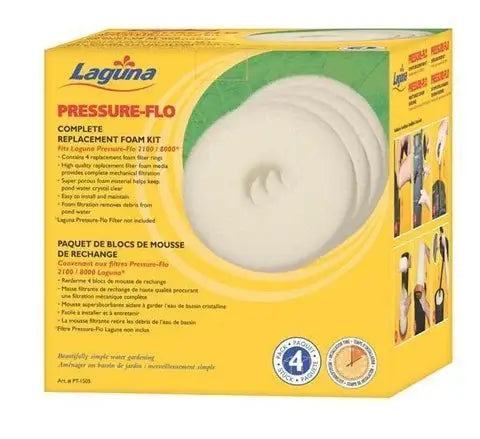 Laguna Pressure-Flo Replacement Foams 4 Pack for 8000-1
