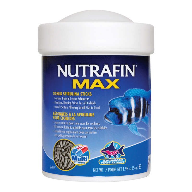 Nutrafin Max Cichlid Spirulina Sticks 280g Floating Fish Food-1