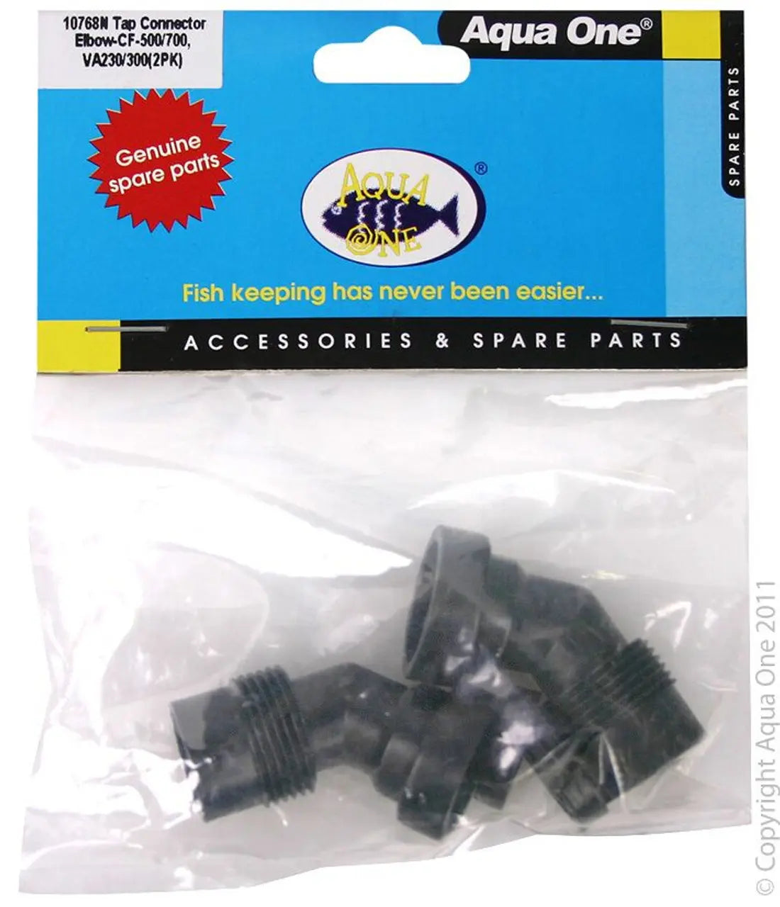 Tap Connector Elbow 2pk - Aquis 500 700 550 750 VA230 300