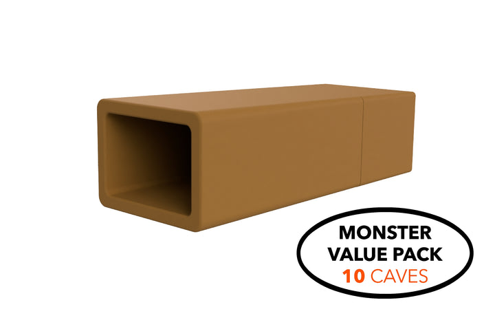 10 PACK | EZYCAVE - RECTANGLE | LIGHT BROWN-1