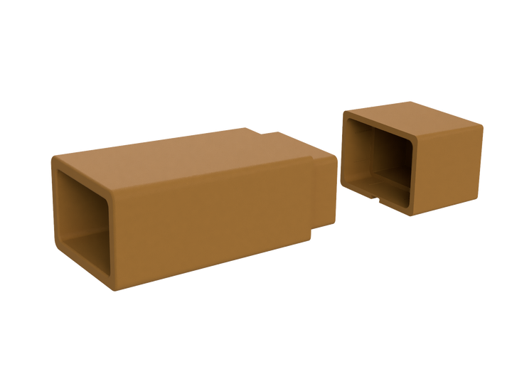 10 PACK | EZYCAVE - RECTANGLE | LIGHT BROWN